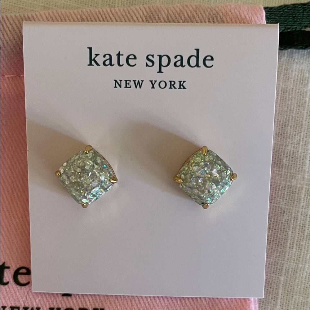 Kate Spade Silver Sparkle Stud Earrings - Picture 4 of 4